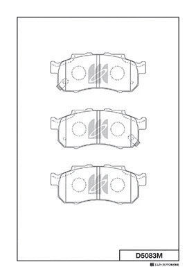 Brake Pad Set, disc brake (D5083M)
