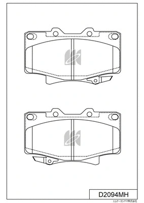 Brake Pad Set, disc brake (D2094MH)