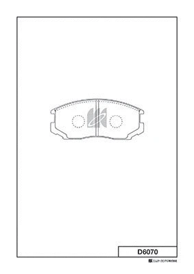 Brake Pad Set, disc brake (D6070)