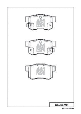 Brake Pad Set, disc brake (D5056MH)