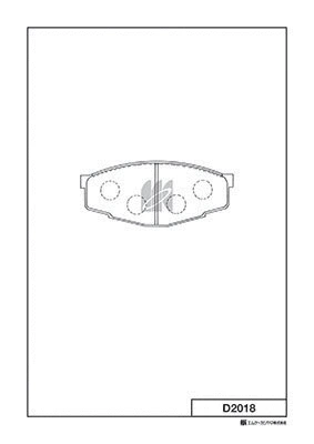 Brake Pad Set, disc brake (D2018)