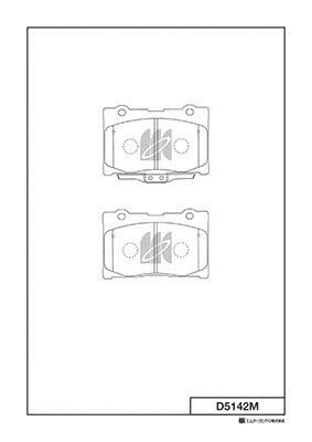 Brake Pad Set, disc brake (D5142M)