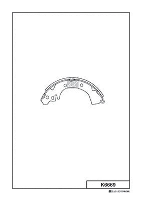 Brake Shoe Set (K6669)