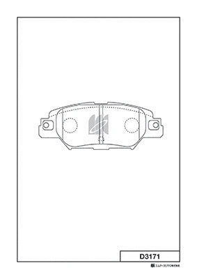 Brake Pad Set, disc brake (D3171)