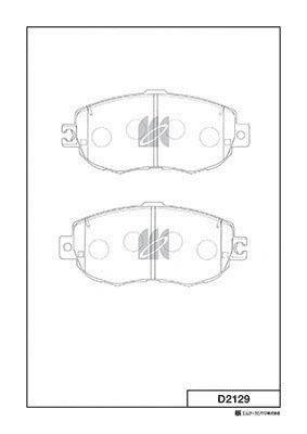 Brake Pad Set, disc brake (D2129)