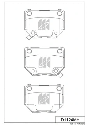 Brake Pad Set, disc brake (D1124MH)