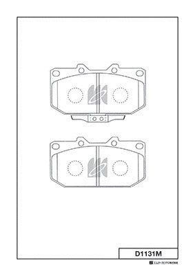 Brake Pad Set, disc brake (D1131M)