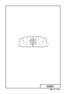 Brake Pad Set, disc brake (D3027)