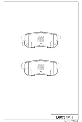 Brake Pad Set, disc brake (D9037MH)