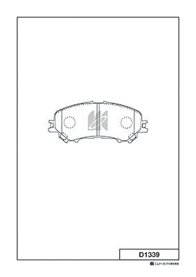 Brake Pad Set, disc brake (D1339)