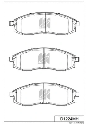 Brake Pad Set, disc brake (D1224MH)