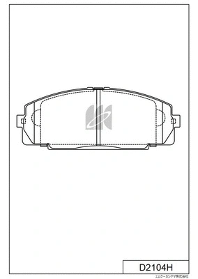 Brake Pad Set, disc brake (D2104H)