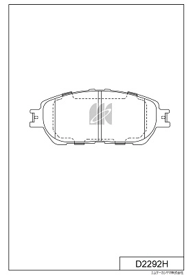 Brake Pad Set, disc brake (D2292H)