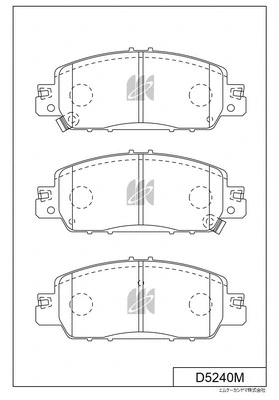 Brake Pad Set, disc brake (D5240M)