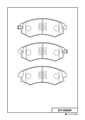 Brake Pad Set, disc brake (D11095M)