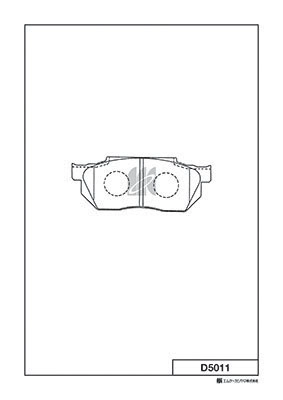 Brake Pad Set, disc brake (D5011)
