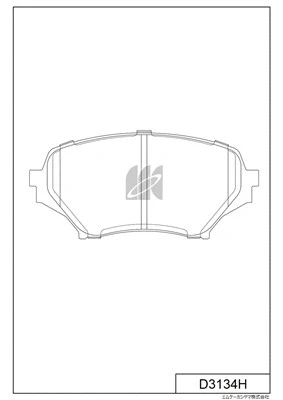 Brake Pad Set, disc brake (D3134H)