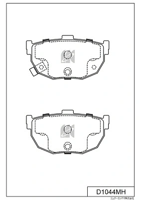 Brake Pad Set, disc brake (D1044MH)