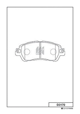 Brake Pad Set, disc brake (D3170)