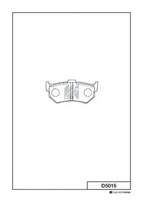 Brake Pad Set, disc brake (D5015)