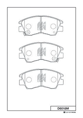 Brake Pad Set, disc brake (D6018M)