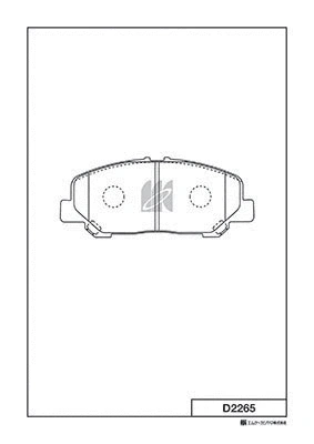 Brake Pad Set, disc brake (D2265)