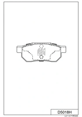 Brake Pad Set, disc brake (D5018H)