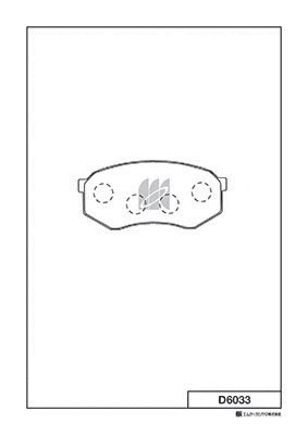 Brake Pad Set, disc brake (D6033)