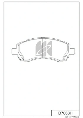Brake Pad Set, disc brake (D7068H)
