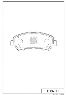 Brake Pad Set, disc brake (D1375H)