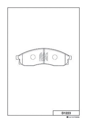 Brake Pad Set, disc brake (D1223)