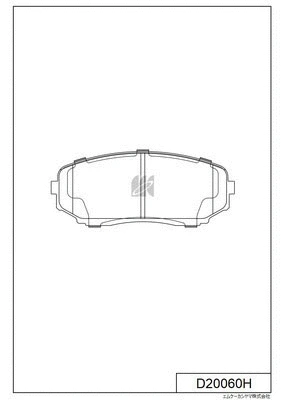 Brake Pad Set, disc brake (D20060H)