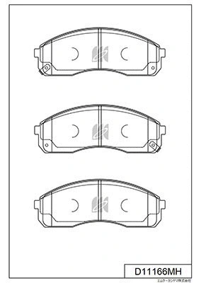 Brake Pad Set, disc brake (D11166MH)