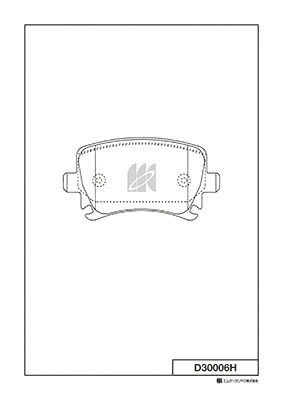 Brake Pad Set, disc brake (D30006H)