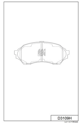 Brake Pad Set, disc brake (D3109H)