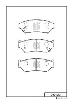 Brake Pad Set, disc brake (D9019M)