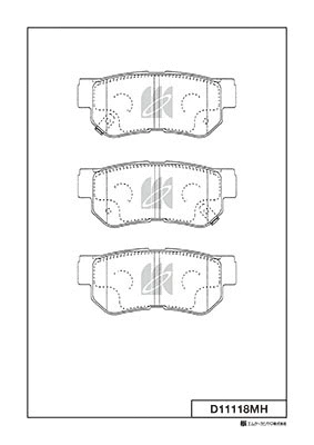 Brake Pad Set, disc brake (D11118MH)