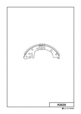 Brake Shoe Set (K6626)