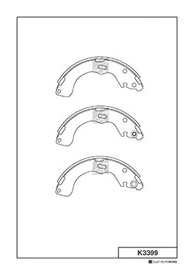 Brake Shoe Set (K3399)