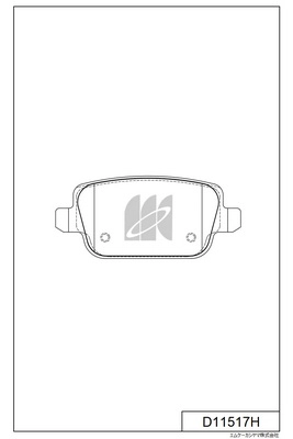 Brake Pad Set, disc brake (D11517H)