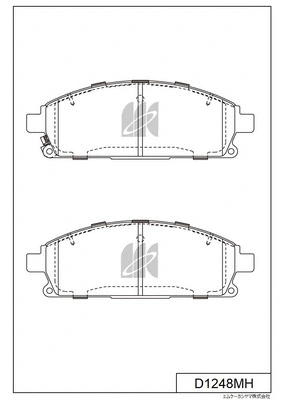 Brake Pad Set, disc brake (D1248MH)