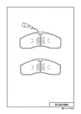 Brake Pad Set, disc brake (D1321MH)