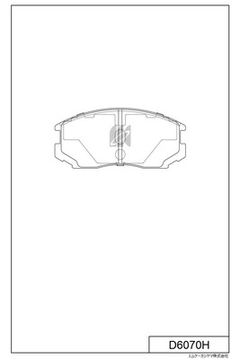 Brake Pad Set, disc brake (D6070H)
