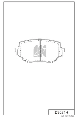 Brake Pad Set, disc brake (D9024H)
