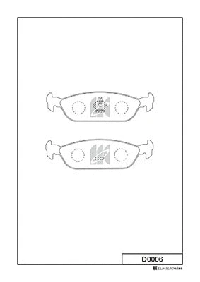 Brake Pad Set, disc brake (D0006)