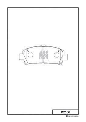 Brake Pad Set, disc brake (D2108)