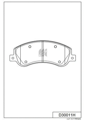 Brake Pad Set, disc brake (D30011H)