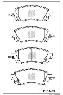 Brake Pad Set, disc brake (D1344MH)