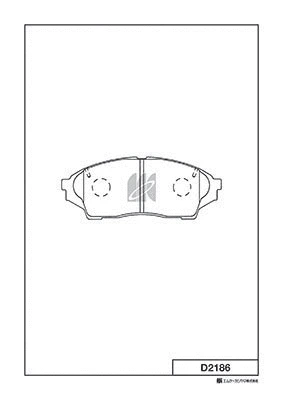 Brake Pad Set, disc brake (D2186)