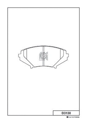 Brake Pad Set, disc brake (D3130)
